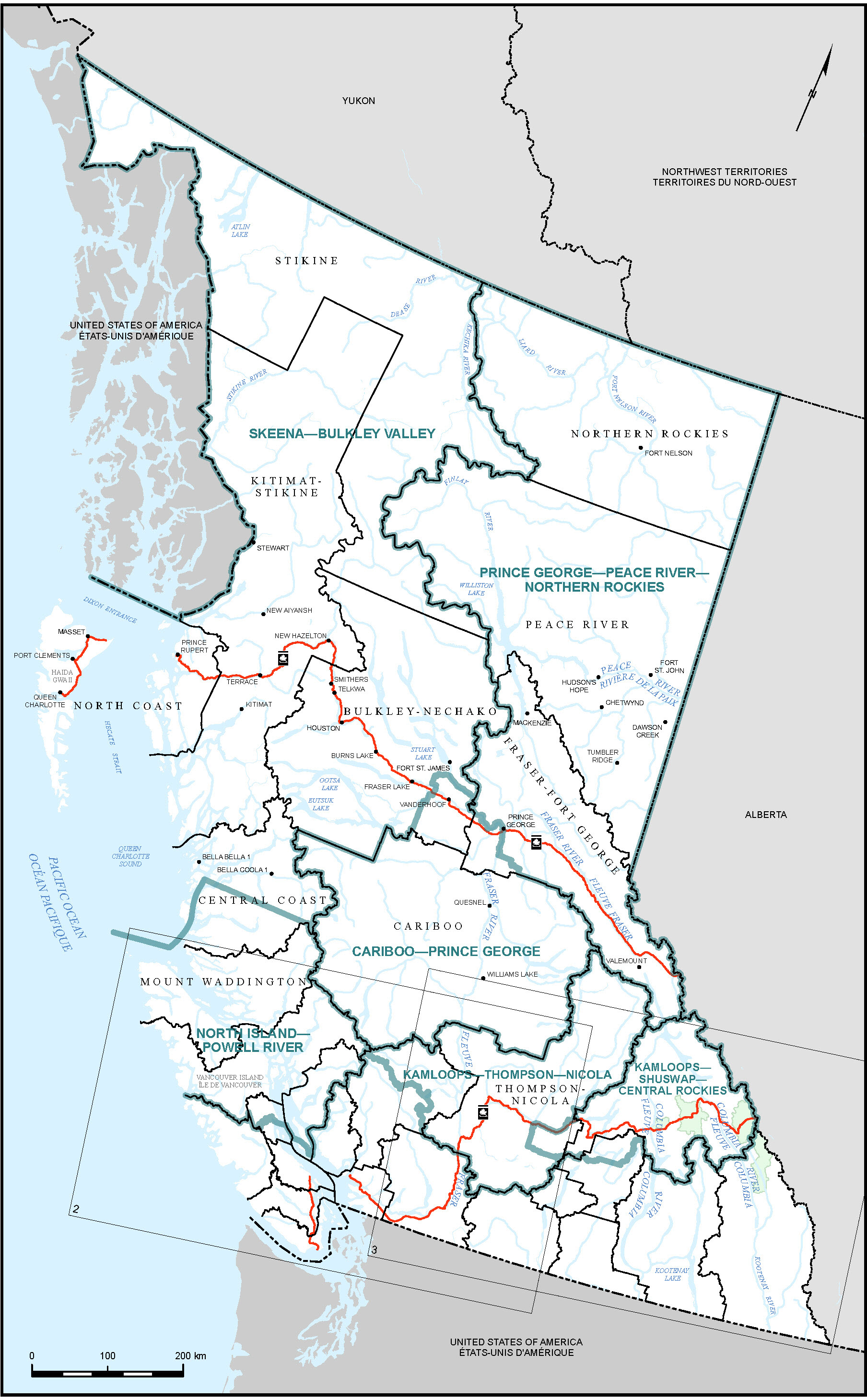 Map of British Columbia (Map 1)
